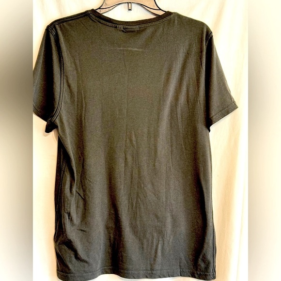 H&M Disney Mickey Mouse Charcoal Gray Distressed Graphic Short Sleeve T-shirt  M - Picture 2 of 6